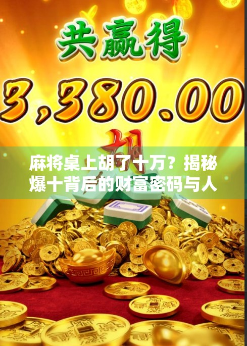 麻将桌上胡了十万？揭秘爆十背后的财富密码与人性博弈！