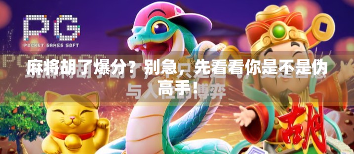 麻将胡了爆分?别急,先看看你是不是伪高手! 麻将胡了爆分?别急,先看看你是不是伪高手!